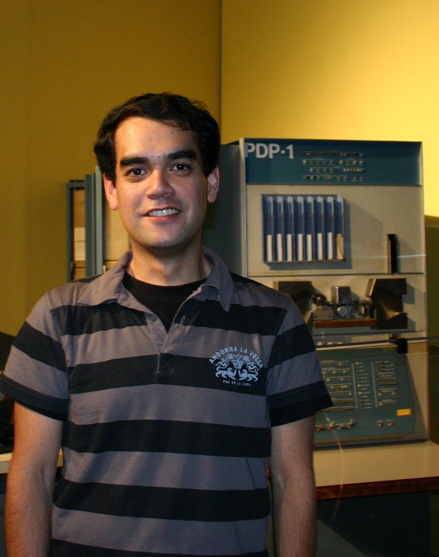 Me next to a PDP-1, from 2008